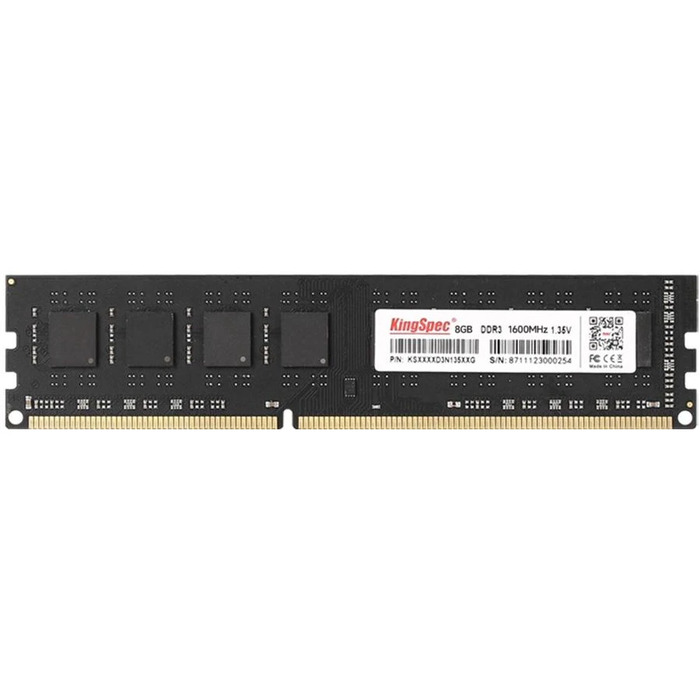 Оперативная память KingSpec DDR-III 1600MHz, KS1600D3P13508G, 8 Гб №1