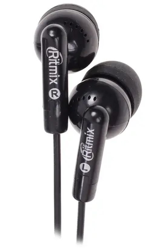 Проводные наушники Ritmix RH-010, Черный детальное изображение - 4