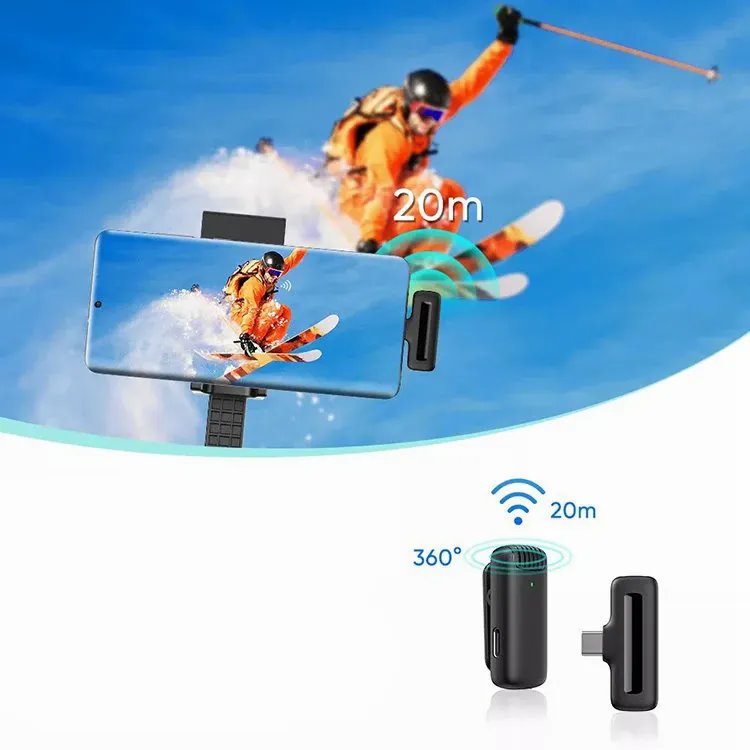 Радиосистема Apexel J13 (RX + 2TX), Черный детальное изображение - 9