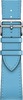 Смарт-часы Apple Watch Hermes Series 9 Céleste, 41 мм, Голубой, Swift Leather Single Tour вариант - 3