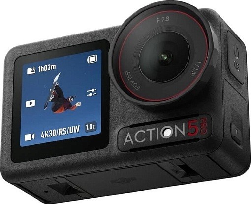 Экшн-камера DJI Osmo Action 5 Pro Adventure Combo, 64 Гб, Черный детальное изображение - 3