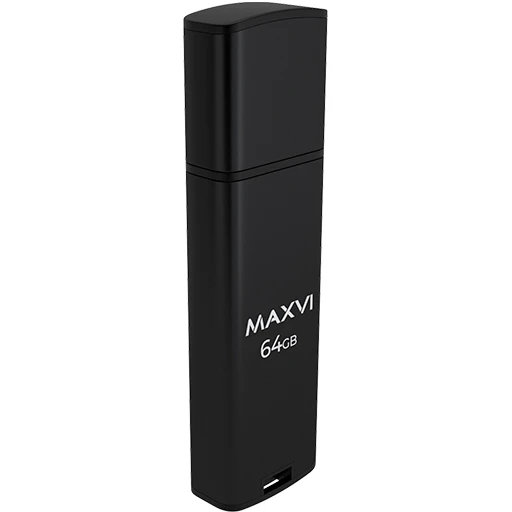 USB Flash накопитель MAXVI MP2 64 ГБ, черный детальное изображение - 2