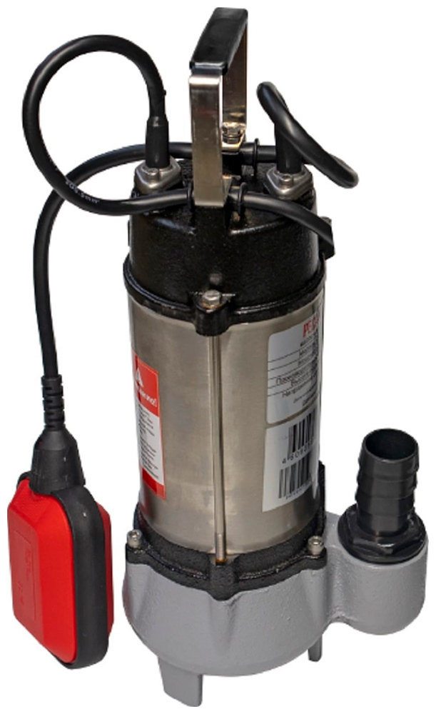 Насос фекальный Ресанта НФ-9000, 150 л/мин, 32 мм, напор 7.5 м, d=32 мм, 250 Вт, Серый детальное изображение - 1