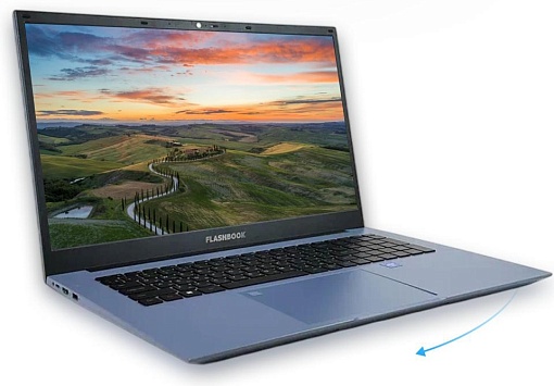 Ноутбук FlashBook 18.5" (Intel Core i5-1038NG7, RAM 16 ГБ, SSD 512 ГБ, Intel Iris Plus Graphics G7, Windows 11 Home), синий детальное изображение - 2