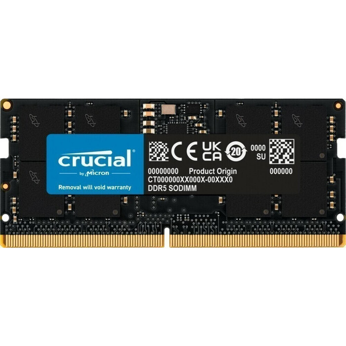 Оперативная память Crucial SO-DIMM DDR5 4800MHz, CT16G48C40S5, 16 Гб №1