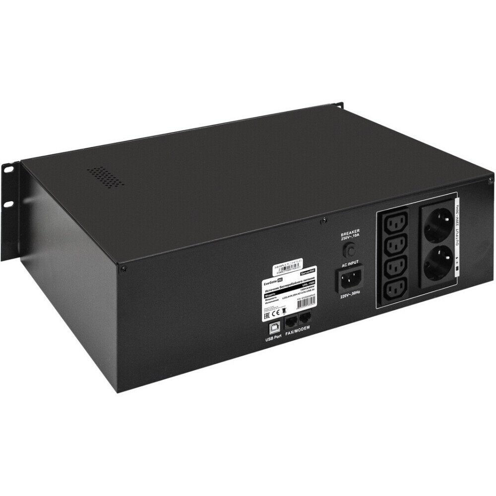 ИБП ExeGate Power ServerRM UNL-1500.LCD.AVR.2SH.4C13.RJ.USB.3U детальное изображение - 2
