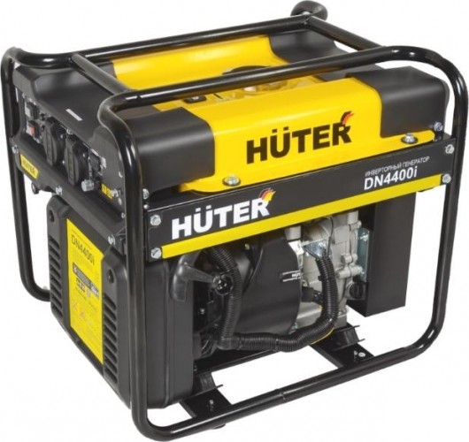 Генератор бензиновый HUTER DN4400i 64/10/5, 3.3 кВт, Желтый детальное изображение - 1