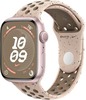 Умные часы Apple Watch Series 9 Pink Aluminum Case GPS + Cellular with Nike Sport Band Desert Stone, 41 mm, Пустынный камень вариант - 1