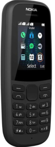 Мобильный телефон Nokia 105 (2019) TA-1174, 8 Мб, Черный, Dual mini-SIM детальное изображение - 2