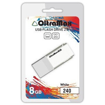 USB Flash накопитель OltraMax 240 8 ГБ, синий детальное изображение - 1