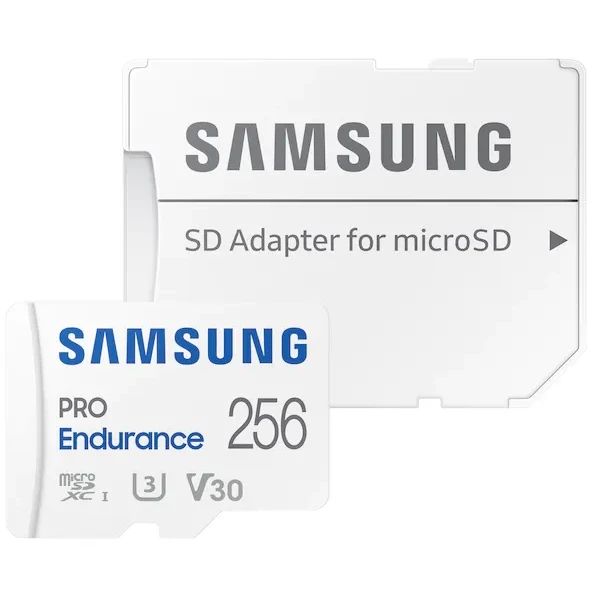 Карта памяти Samsung PRO Endurance MicroSD + SD адаптер (MB-MJ256KA/APC), 256 Гб детальное изображение - 1