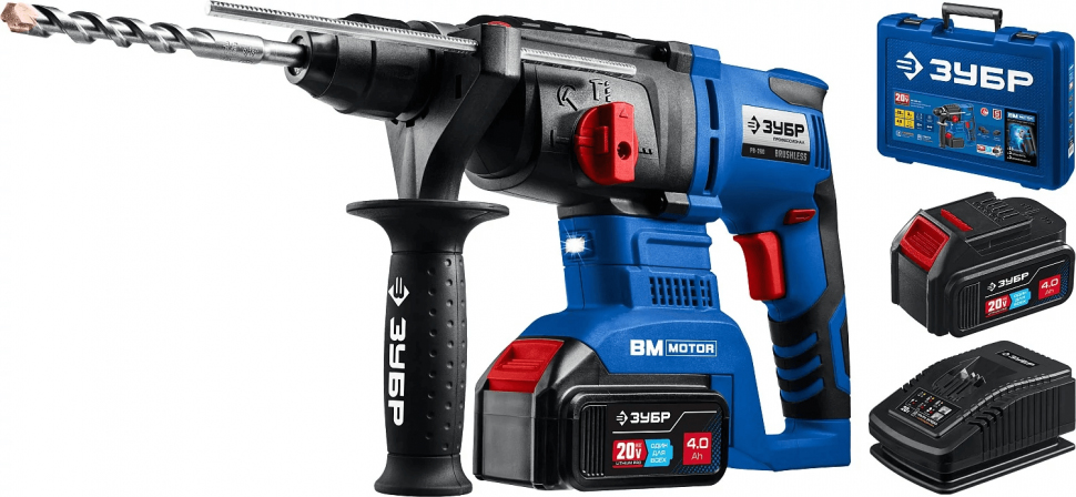 Перфоратор ЗУБР Профессионал PB-260-42, 3 Дж, 0-4800 уд/мин детальное изображение - 1