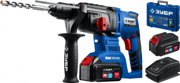 Перфоратор ЗУБР Профессионал PB-260-42, 3 Дж, 0-4800 уд/мин №1