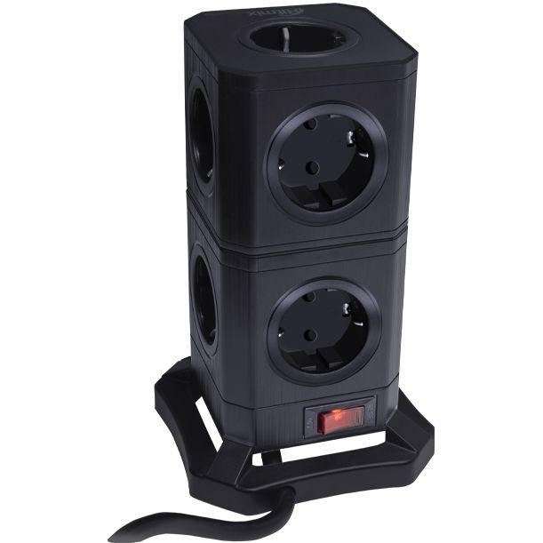 Сетевой фильтр Ritmix RM-292C, 2 м, Черный детальное изображение - 3