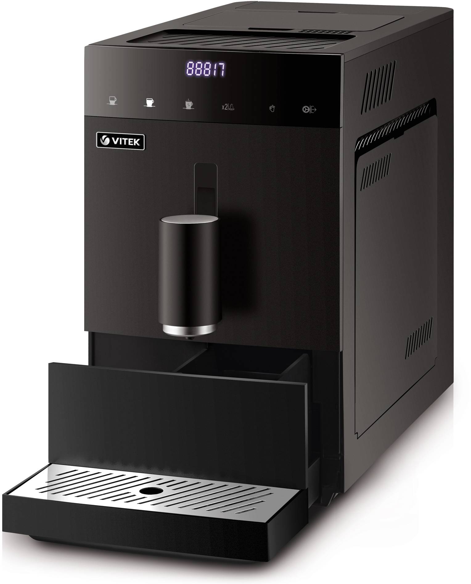 Кофемашина Vitek Metropolis VT-8700, Черный детальное изображение - 6