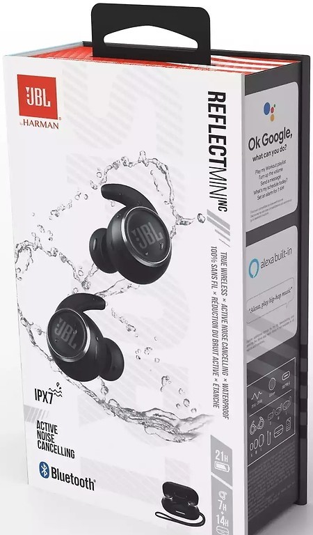 Беспроводный наушники JBL Reflect Mini NC, Черный детальное изображение - 6