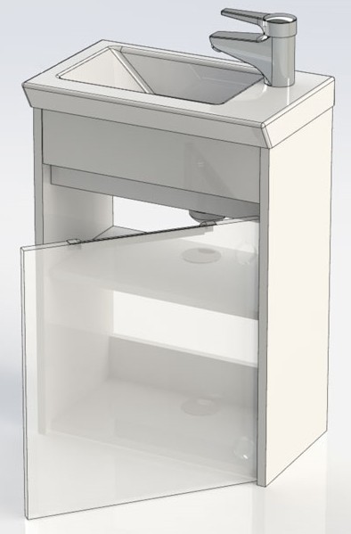 Тумба под умывальник AQUANET Dover 45 00182607 детальное изображение - 5