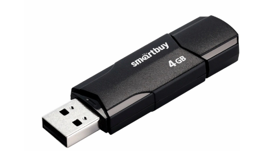 USB Flash накопитель Smartbuy Clue USB 2.0 4 ГБ, Черный детальное изображение - 1