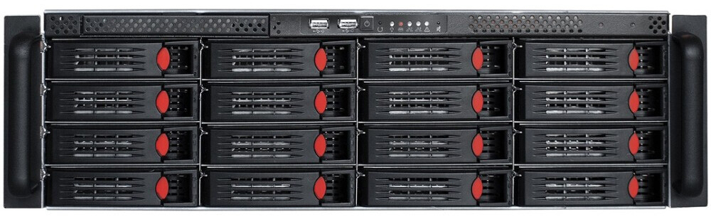 Серверный корпус ExeGate Pro 3U660-HS16/Redundant 2x1200W, 1200 Вт, Черный детальное изображение - 1