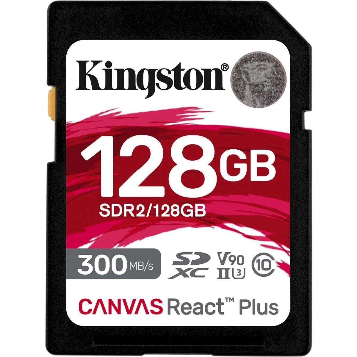 Карта памяти Kingston Canvas React Plus SD (SDR2/128GB), 128 Гб детальное изображение - 1