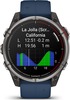 Смарт-часы Garmin Quatix 8 47 мм, AMOLED, Sapphire, Titanium, Синий силиконовый ремешок вариант - 4