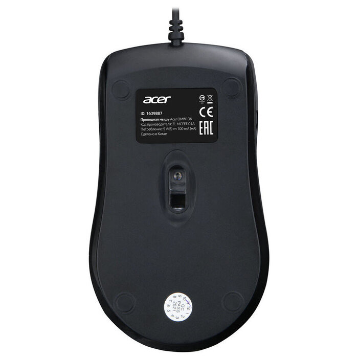 Мышь Acer OMW136, Черный №4