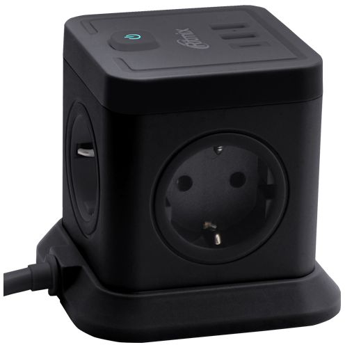 Сетевой фильтр Ritmix RM-242C, 2 м, Черный детальное изображение - 2