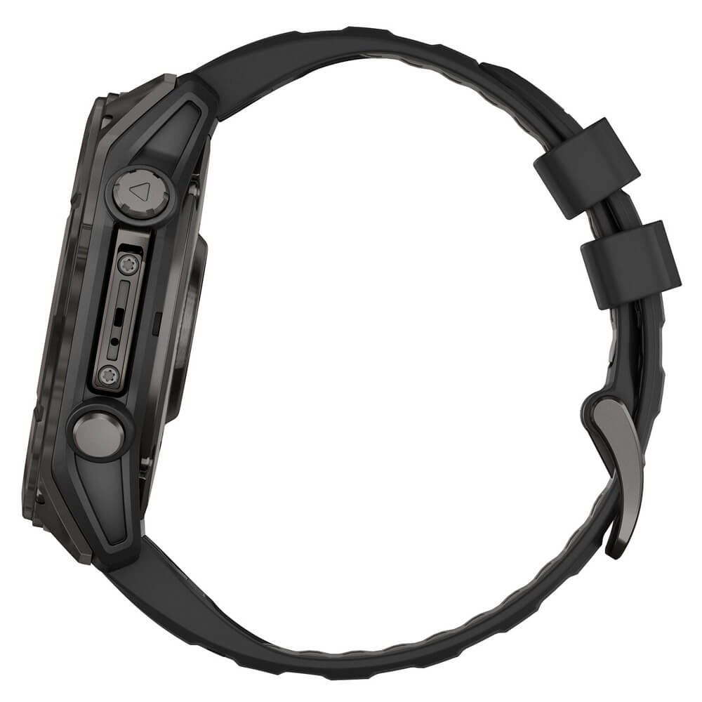 Смарт-часы Garmin Fenix 8 AMOLED Sapphire, 51 мм, угольно-серый DLC, пепельно-черный силиконовый ремешок детальное изображение - 7