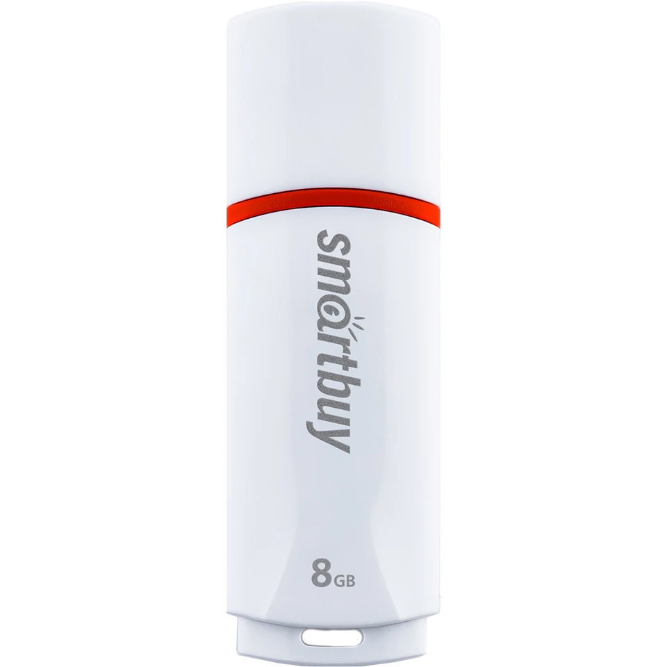 USB Flash накопитель SmartBuy Crown 8 ГБ, белый детальное изображение - 2