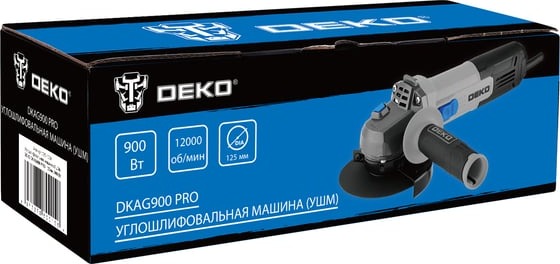 Углошлифовальная машина (УШМ) DEKO DKAG900 PRO 085-1054, 125 мм, 12000 об/мин, 900 Вт детальное изображение - 4