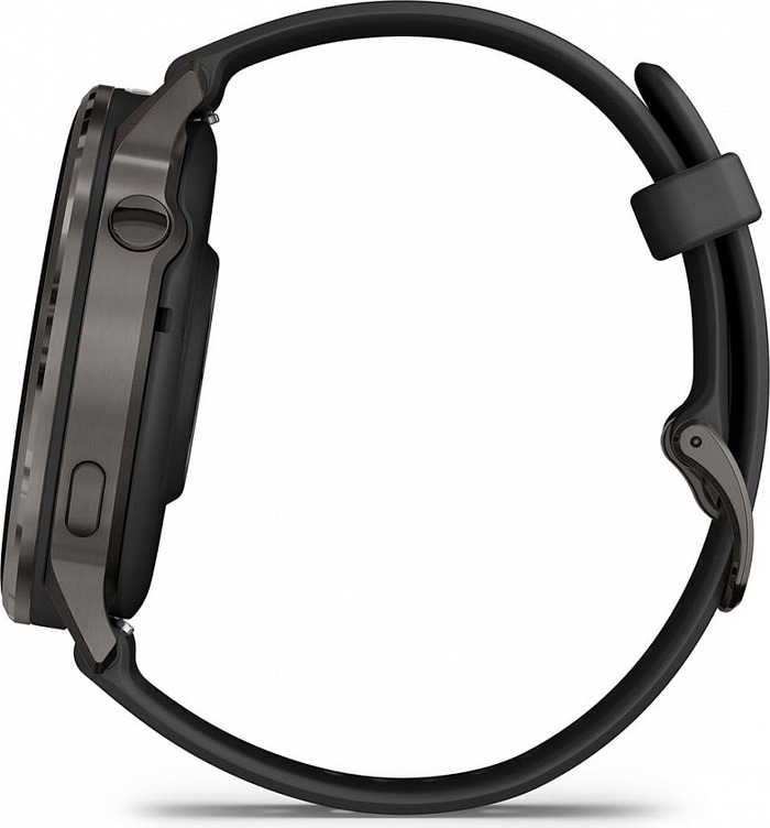 Смарт-часы Garmin Venu 4 45 мм, Темно-серый с черным ремешком №7