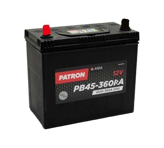 Аккумулятор PATRON ASIA 12 В, Обратная полярность, PB45-360RA, 100 А*ч детальное изображение - 1