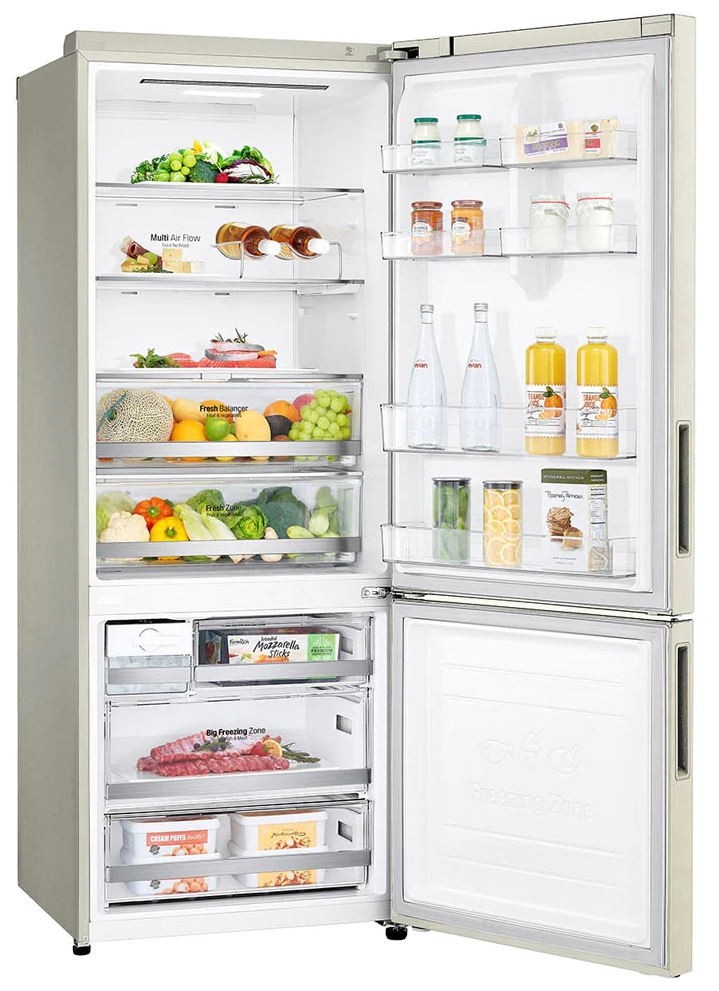 Холодильник LG GC-B569PECM, Бежевый детальное изображение - 4