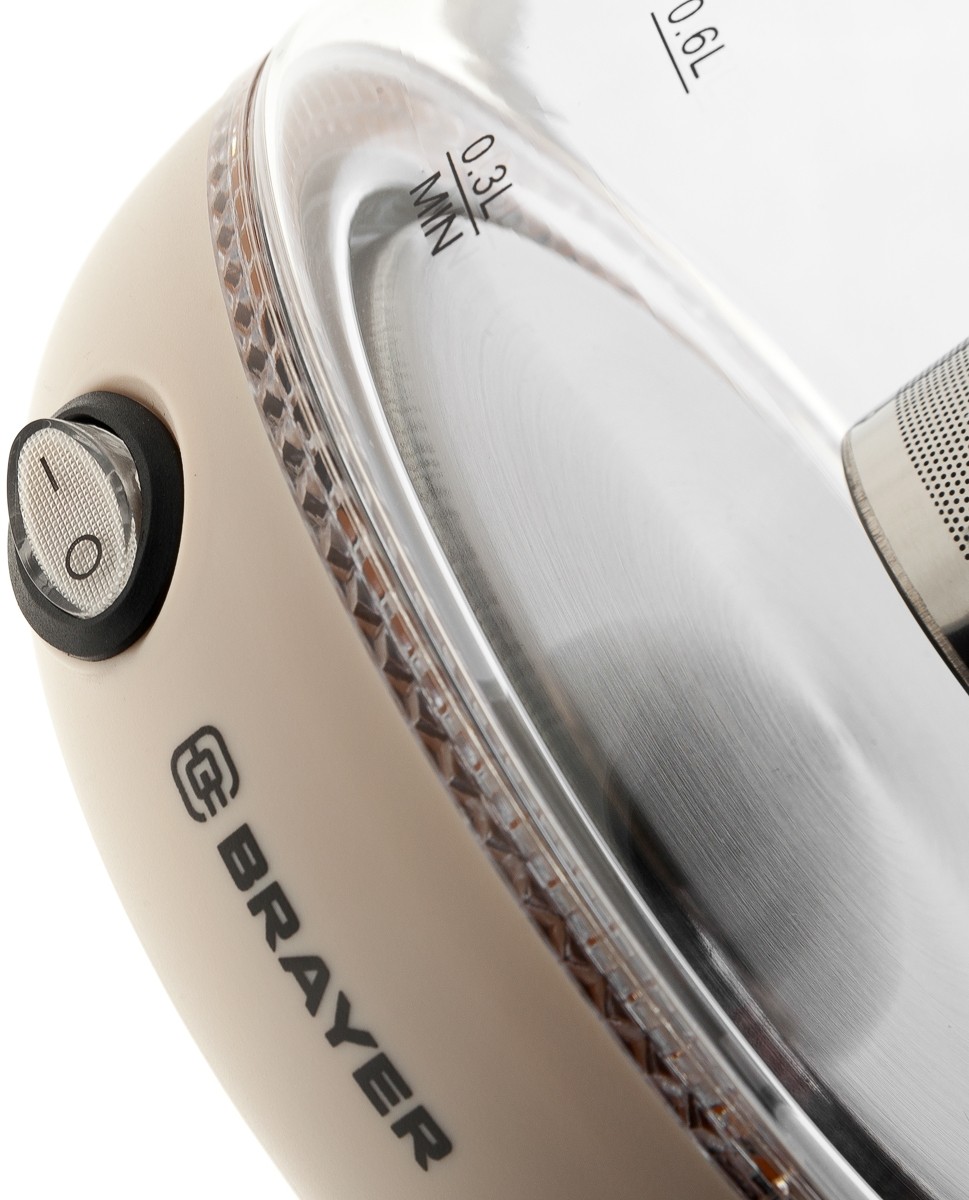 Электрический чайник Brayer BR1046 1 л, Бежевый детальное изображение - 9