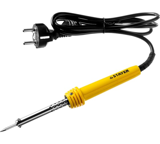 Паяльник Stayer MASTER с пластмассовой рукояткой и долговечным жалом конус 55305-40, 40 Вт детальное изображение - 1