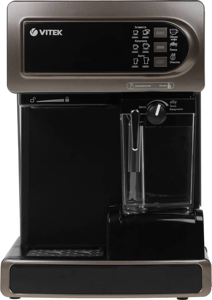 Кофеварка рожковая Vitek VT-1517 BN, Коричневый №9