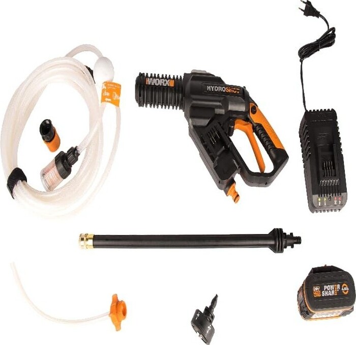 Автомойка Worx WG630E, 24 бар, Черный/Оранжевый №3