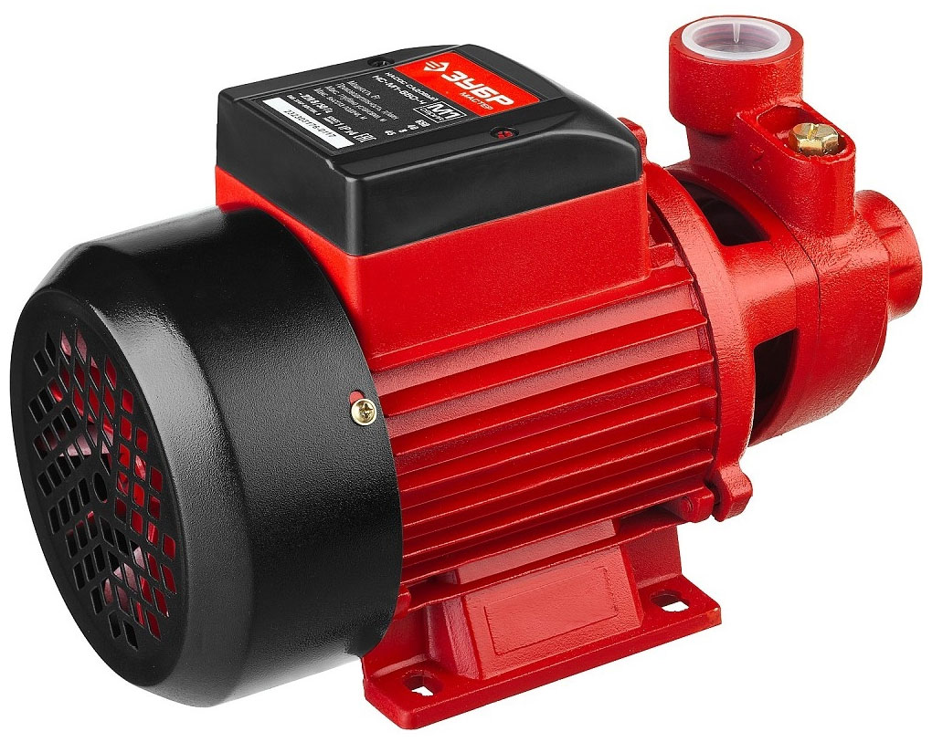 Насос Зубр МАСТЕР НС-М1-650-Ч, 40 л/мин, 25 мм, напор 45 м, d=25 мм, 650 Вт, Красный детальное изображение - 1