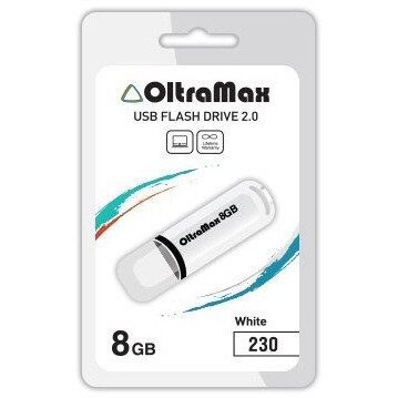 USB Flash накопитель OltraMax 230 8 ГБ, черный детальное изображение - 1