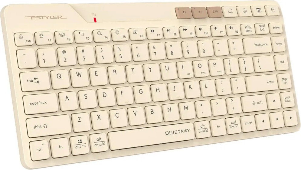 Клавиатура A4Tech Fstyler FBK26C AS, Бежевый детальное изображение - 2