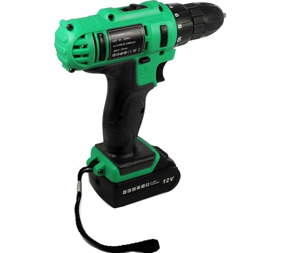 Аккумуляторная дрель-шуруповерт Zitrek Greenpower 12-Li 063-4074, 12 В, 32 Нм, 1,5 А·ч детальное изображение - 6