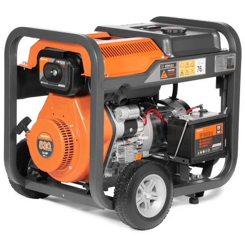 Генератор дизельный с воздушным охлаждением DAEWOO DDAE 9000DXE-3, открытый, 7.2 кВт, Черный детальное изображение - 3