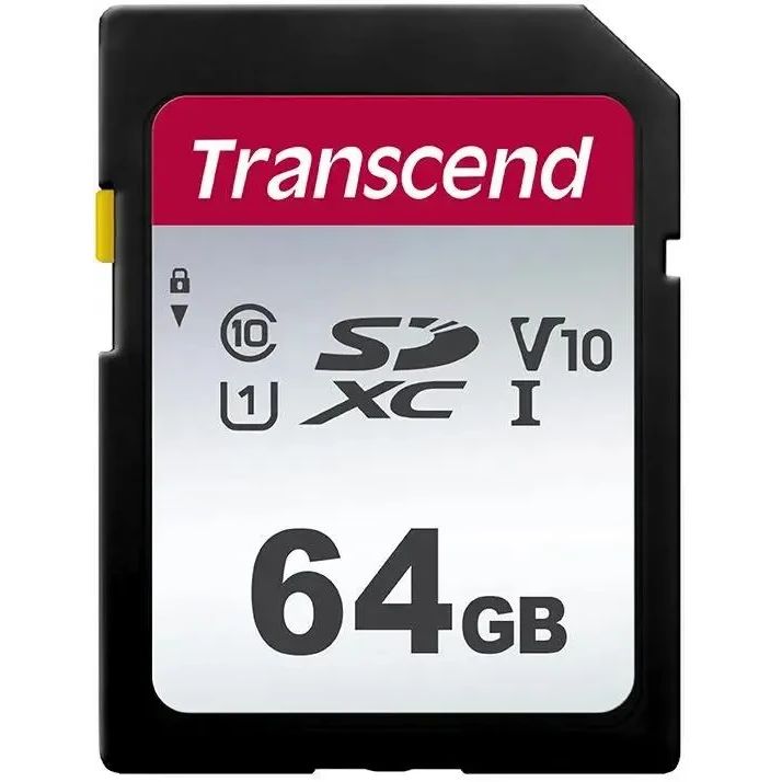 Карта памяти Transcend 300S SD (TS64GSDC300S), 64 Гб детальное изображение - 1