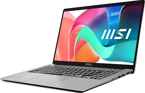 Ноутбук MSI Modern 15 F13MG-087XRU, RAM 16 ГБ, SSD 1 ТБ, Intel Iris Xe Graphics, без ОС, Серебристый детальное изображение - 3