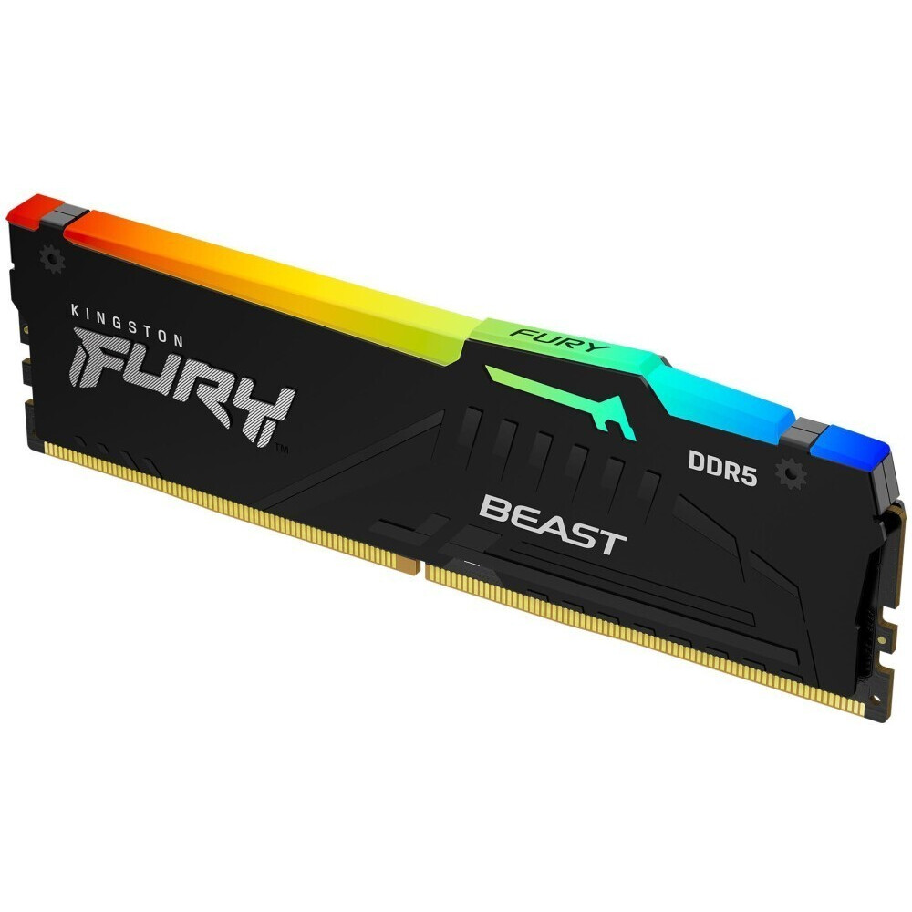 Оперативная память Kingston Fury Beast Black RGB DDR5 6000MHz, KF560C36BBEA-16, 16 Гб детальное изображение - 2