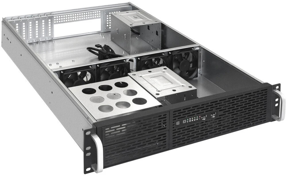 Серверный корпус ExeGate Pro 2U650-06/2U2098L/800ADS, 800 Вт, Черный детальное изображение - 2