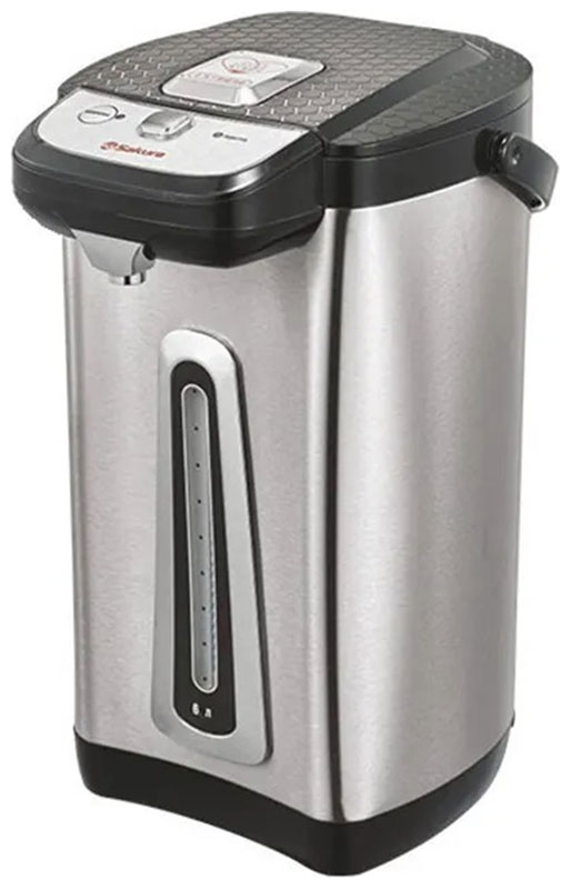 Термопот Sakura SA-1346B 6 л, Серебряный детальное изображение - 1