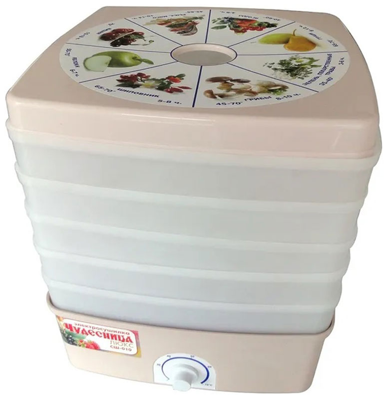 Сушилка для овощей и фруктов Чудесница СШ-010, 520 Вт, Розовый детальное изображение - 2