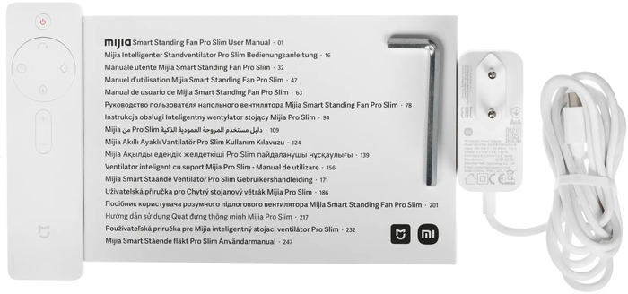 Вентилятор Mijia Smart Standing Fan Pro Slim EU, 15 Вт, Белый №8