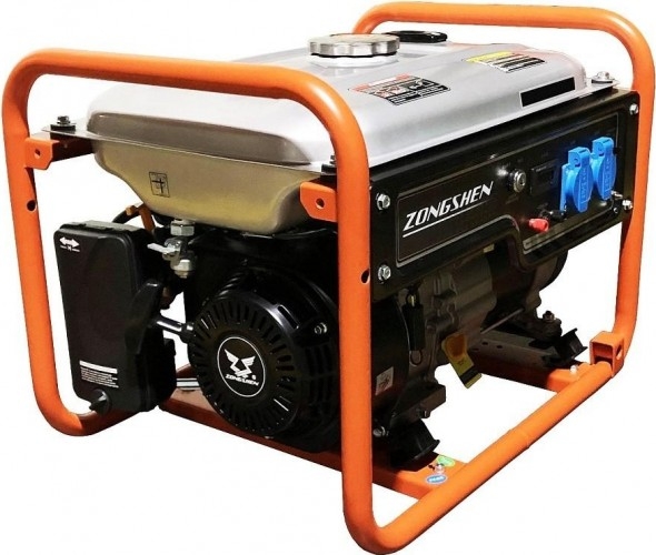 Генератор бензиновый ZONGSHEN PB 2500 1T90DF201, 2 кВт, Оранжевый детальное изображение - 2